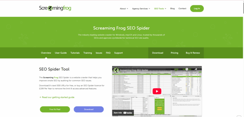 Screaming Frog – Spider quét Website & Sửa lỗi SEO kỹ thuật