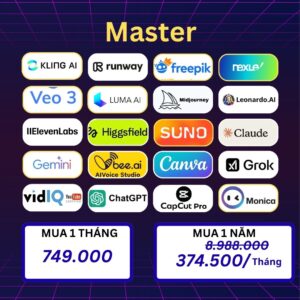 Combo Master sử dụng 12 tháng