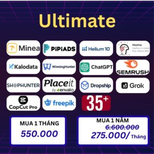 Combo Ultimate cho Seller, Dropship 12 tháng